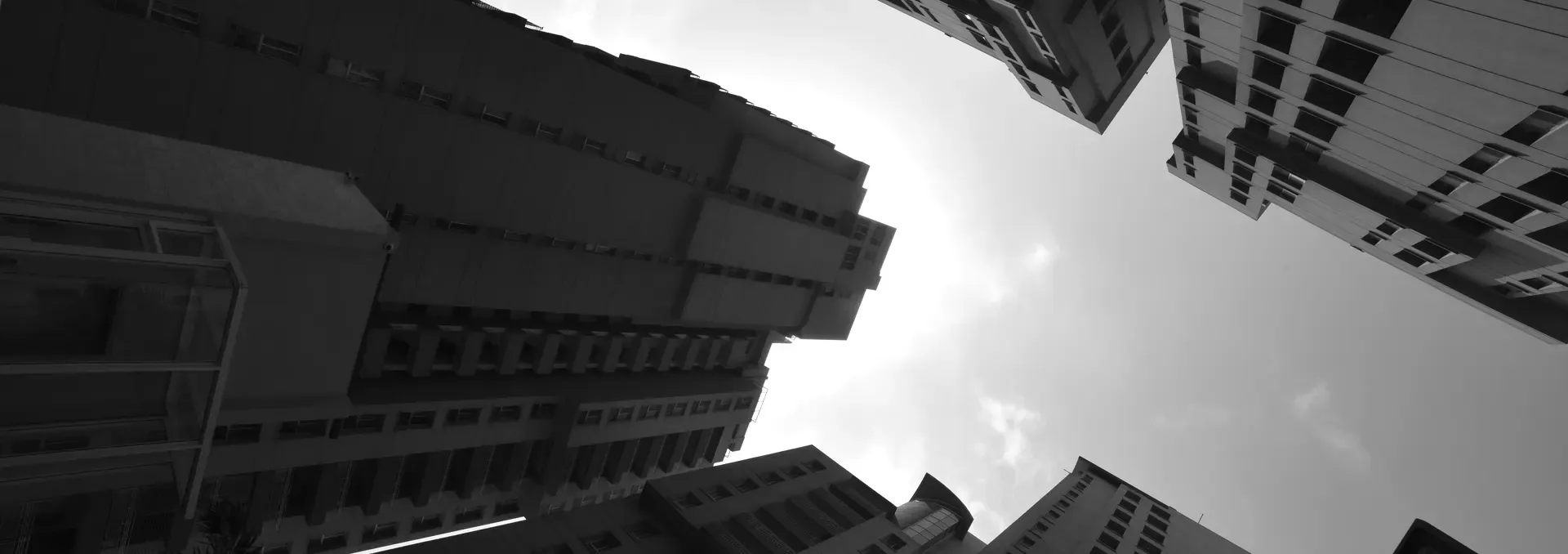 The four towers meeting overhead