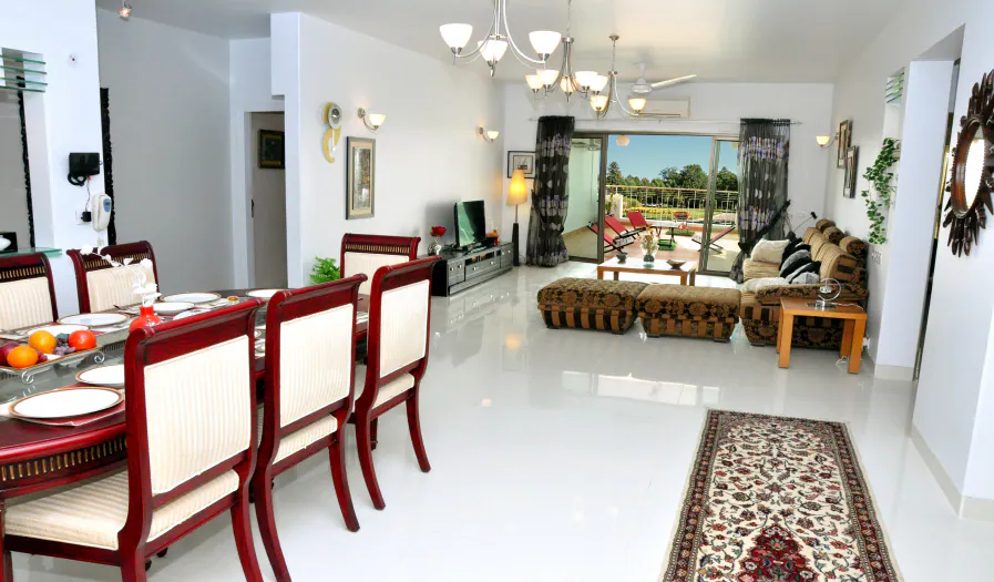 Lounge & dining — picture of an existing apartment at Lakhani Presidency